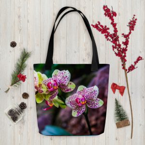 Tote bag, orchid series 02